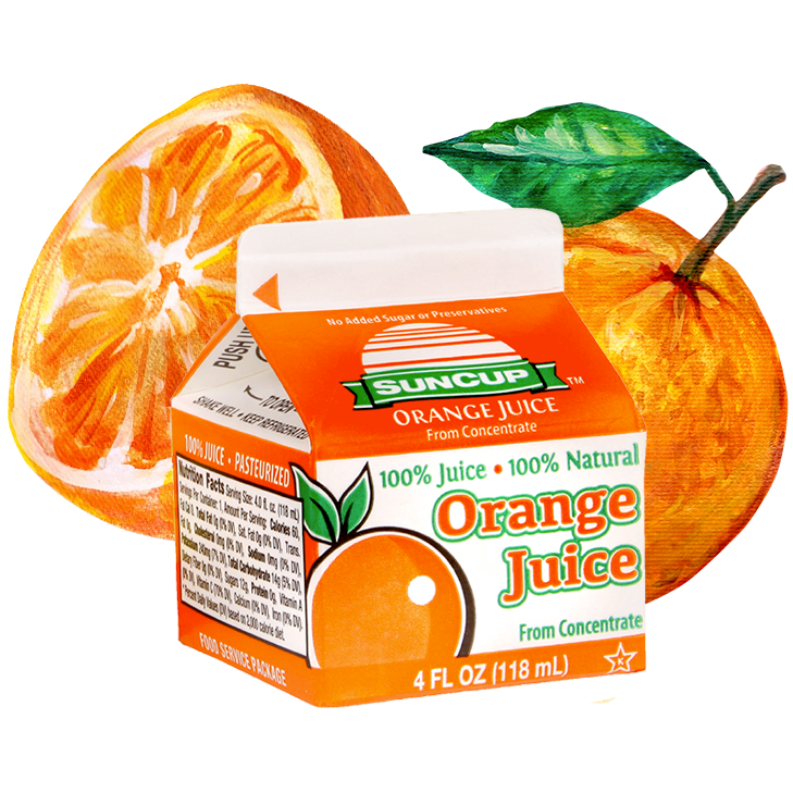 Orange Juice Containers